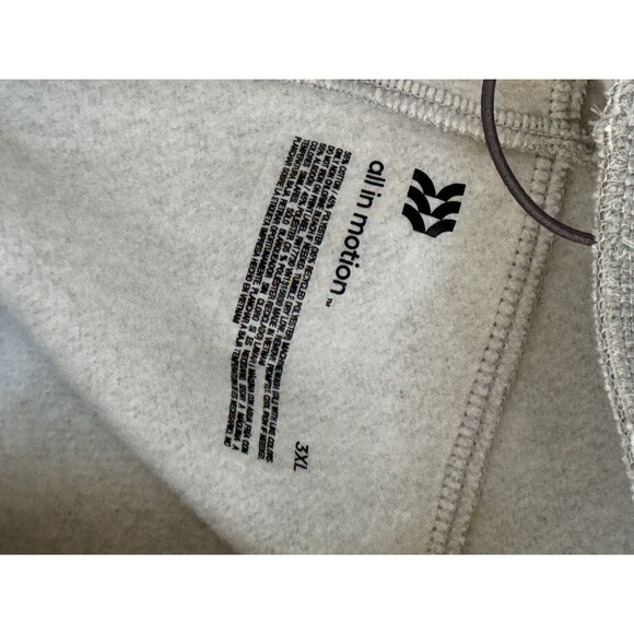 NEW! Men's All in Motion Gray Heathered Cotton Fleece Jogger Sweatpant 3XL (NWT) - Picture 4 of 7